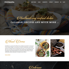 Foodmania - Premium Theme Demo Page